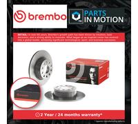 2x Brake Discs Pair Solid fits SEAT LEON 1.8 Rear 13 to 18 CJSA 272mm Set Brembo