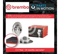 2x Brake Discs Pair Solid fits SEAT TOLEDO 1L 1.6 Rear 91 to 99 226mm Set Brembo