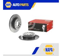 2x Brake Discs Pair Solid fits SKODA OCTAVIA Mk1, Mk2, Mk3 Rear 00 to 20 253mm