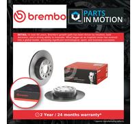 2x Brake Discs Pair Solid fits SKODA OCTAVIA Mk2, Mk3, Mk4 Rear 2004 on 272mm