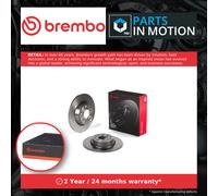 2x Brake Discs Pair Solid fits SKODA OCTAVIA Mk2 Rear 2.0 2.0D 05 to 13 282mm