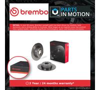 2x Brake Discs Pair Solid fits SKODA OCTAVIA Mk4 1.4 Rear 2020 on 272mm Set New