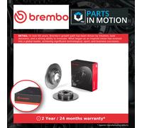 2x Brake Discs Pair Solid fits SKODA ROOMSTER 5J Rear 06 to 15 230mm Set Brembo