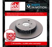 2x Brake Discs Pair Solid fits SMART FORTWO 1.0 Front 2007 on 280mm Set Febi New