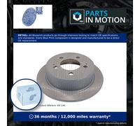2x Brake Discs Pair Solid fits SSANGYONG MUSSO Mk2 2.0D Rear 2012 on D20DTR Set