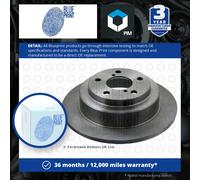 2x Brake Discs Pair Solid fits SUBARU LEGACY BD, BG, BG9 2.5 Rear 96 to 99 EJ25D