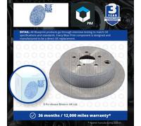 2x Brake Discs Pair Solid fits SUBARU BRZ 2.0 Rear 2012 on FA20D 286mm Set New