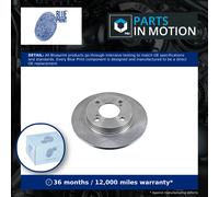 2x Brake Discs Pair Solid fits SUZUKI BALENO A1K412 1.2 Rear 2016 on K12C 228mm