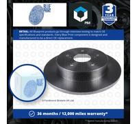 2x Brake Discs Pair Solid Rear 278mm ADK84343 Blue Print Set 5561157L00 Quality