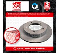 2x Brake Discs Pair Solid fits SUZUKI LJ80 8 Front 80 to 84 F8A 290mm Set Febi