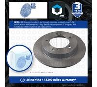 2x Brake Discs Pair Solid fits SUZUKI SAMURAI SJ410 1.0 Front 88 to 04 F10A Set