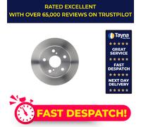 2x Brake Discs Pair Solid fits TOYOTA AURIS 1.5 Rear 06 to 12 1NZ-FE 259mm Set