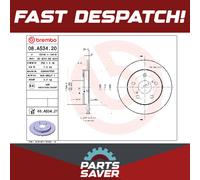 2x Brake Discs Pair Solid fits TOYOTA AURIS NRE150 1.33 Rear 09 to 12 1NR-FE Set