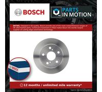2x Brake Discs Pair Solid fits TOYOTA AURIS ZRE151 1.6 Rear 07 to 12 259mm Set