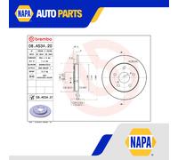 2x Brake Discs Pair Solid fits TOYOTA AURIS ZZE150 1.4 Rear 07 to 12 4ZZ-FE Set