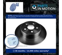Blue Print Pair of Solid Painted Brake Disc Rotor ADT343162 fits REAR