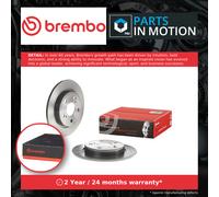 2x Brake Discs Pair Solid fits TOYOTA COROLLA 1.6 Rear 13 to 18 270mm Set Brembo