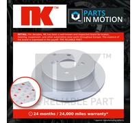2x Brake Discs Pair Solid fits TOYOTA COROLLA E12 1.8 Rear 05 to 06 258mm Set NK