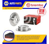 2x Brake Discs Pair Solid fits TOYOTA CORONA T21 2.0 Rear 95 to 99 3S-FE 269mm