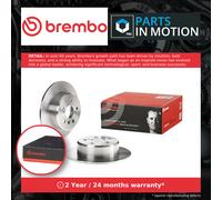 2x Brake Discs Pair Solid fits TOYOTA HARRIER U1 2.2 Rear 97 to 03 5S-FE 288mm