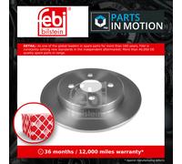 2x Brake Discs Pair Solid fits TOYOTA IQ NUJ10 1.4D Rear 09 to 15 1ND-TV 259mm