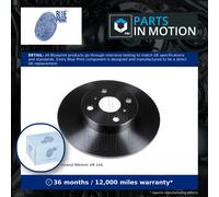 2x Brake Discs Pair Solid Rear 263mm ADT34351 Blue Print Set 4243117020 Quality