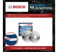 Bosch BD1502 Brake Disc Set - 269 mm Solid Discs - Rear Axle - ECE-R90 Certified - Reliable Braking, Stable Performance, Corrosion Protection - 1 Set of 2 Discs