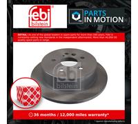 febi bilstein Pair of Brake Disc Rotor 27478 fits Rear OE 42431-28090