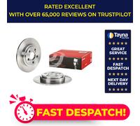 2x Brake Discs Pair Solid fits TOYOTA URBAN CRUISER NLP110 1.4D Rear 09 to 14