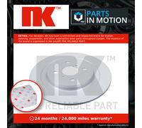 2x Brake Discs Pair Solid Rear 278mm 3145111 NK Set 424310D060 424310D060000 New