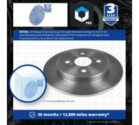 2x Brake Discs Pair Solid fits TOYOTA IQ NUJ10 1.4D Rear 09 to 15 1ND-TV 259mm