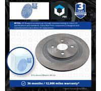 2x Brake Discs Pair Solid Rear 278mm ADT343274 Blue Print Set 424310D060 Quality