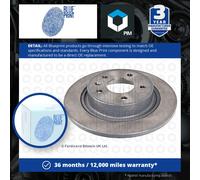 2x Brake Discs Pair Solid fits OPEL ZAFIRA C Rear 2011 on 292mm Set Blue Print