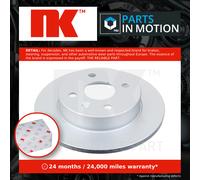 2x Brake Discs Pair Solid fits VAUXHALL ZAFIRA A 1.8 Rear 99 to 00 240mm Set NK
