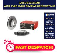 2x Brake Discs Pair Solid fits VAUXHALL ASTRA G, H Rear 1998 on With ABS 264mm