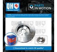 2x Brake Discs Pair Solid fits VAUXHALL ASTRA K 1.4 Rear 2015 on 264mm Set QH