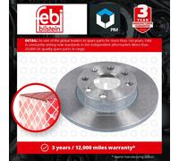 2x Brake Discs Pair Solid Front 236mm 08504 Febi Set 0569013 0569030 090008005
