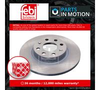 2x Brake Discs Pair Solid Front 257mm 43919 Febi Set 0000055700918 51806099 New