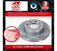 Febi Bilstein 19510 Brake Disc Pair Fits Opel Corsa 1.0 1.2 1.2 Twinport 1.2 16V