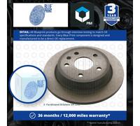 2x Brake Discs Pair Solid fits SAAB 9-5 YS3G 2.0 Rear 10 to 12 292mm Set Quality
