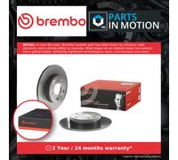 2x Brake Discs Pair Solid fits VAUXHALL MERIVA A, B Rear 2003 on 264mm Set New