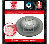 2x Brake Discs Pair Solid fits VAUXHALL ASTRA H Rear 1.6 1.8 2.0 1.9D 05 to 11