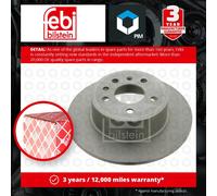 febi bilstein Pair of Brake Disc Rotor 23544 fits Rear OE 90512910,93182293