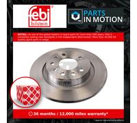 2x Brake Discs Pair Solid fits VAUXHALL SIGNUM Z03 Rear 03 to 08 278mm Set Febi