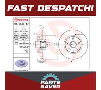 2x Brake Discs Pair Solid fits VAUXHALL VIVARO X82 1.6D Rear 2014 on 280mm Set
