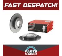 2x Brake Discs Pair Solid fits VAUXHALL ZAFIRA A, B Rear 98 to 14 264mm Set New