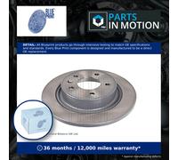 2x Brake Discs Pair Solid fits OPEL ZAFIRA C Rear 2011 on 292mm Set Blue Print