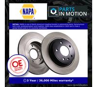 2x Brake Discs Pair Solid fits VAUXHALL ZAFIRA C Rear 1.4 1.8 1.6D 2.0D 11 to 18