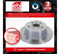2x Brake Discs Pair Solid fits VOLVO 260 P26, P265 Rear 2.7 2.8 74 to 82 281mm