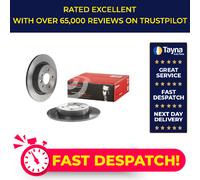 2x Brake Discs Pair Solid fits VOLVO S40 Mk2 Rear 04 to 12 280mm Set Brembo New